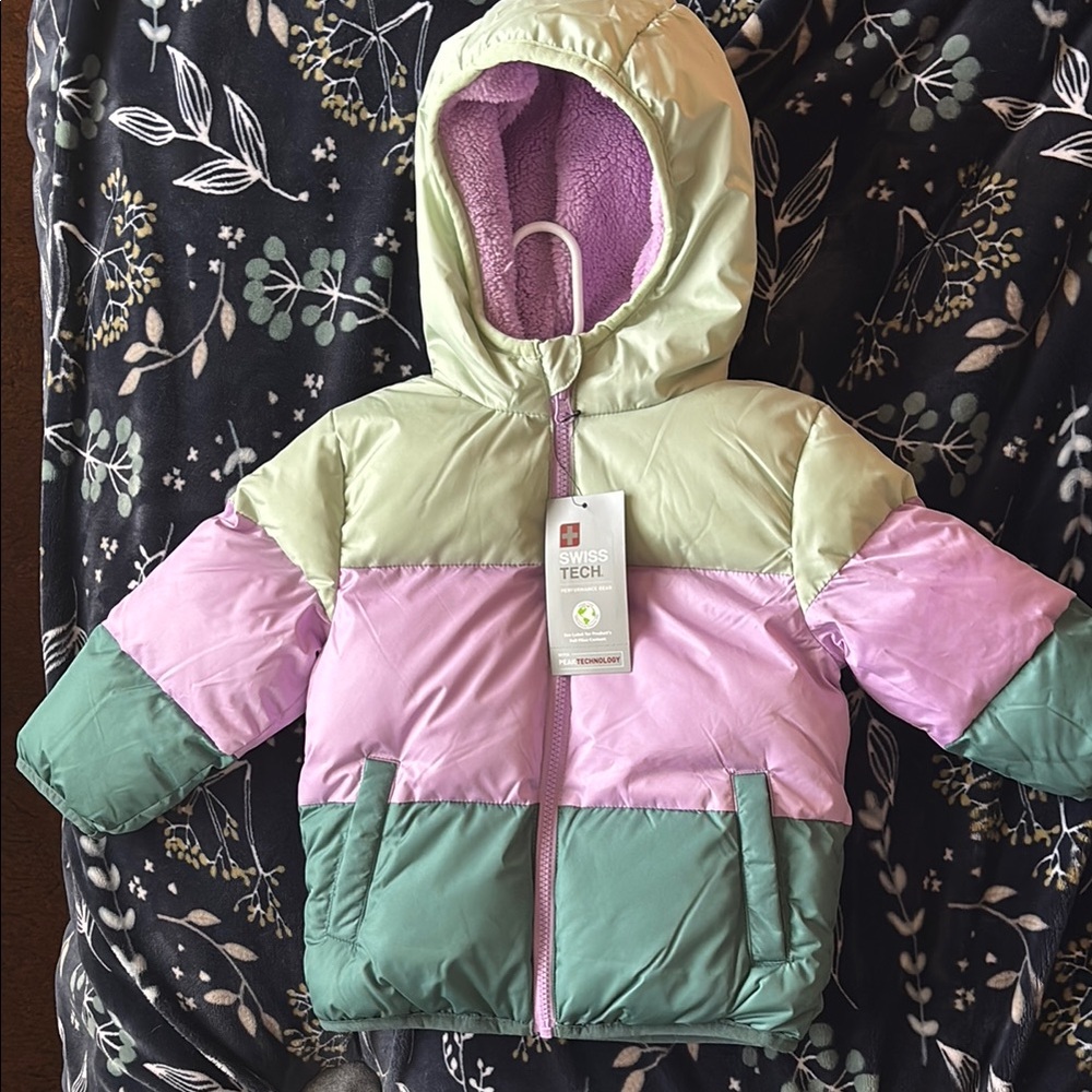 Swiss Tech Colorblock Puffer Jacket for Kids